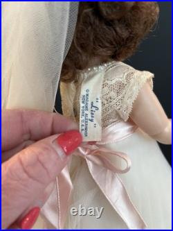 11 Vintage Madame Alexander Lissy Bride Doll 1950's Tagged Outfit Excellent