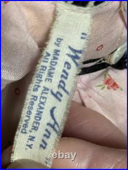 13 1935-48 Madame Alexander Twist-Waist Composition Wendy Ann Doll Excellent