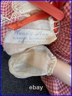 13 Composition Wendy Ann Madame Alexander Doll All Original