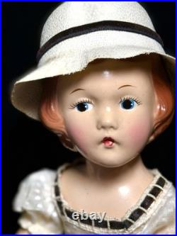 13 Madame Alexander Twist-Waist Composition Wendy Ann Doll Molded Hair HTF