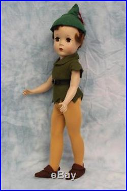 14 1953 Madame Alexander Peter Pan from Walt Disney Hard Plastic All Original