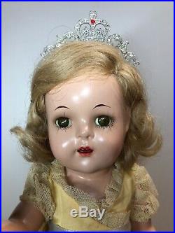 14.5 Antique Madame Alexander Princess Elizabeth Crown Compo All Original #Me