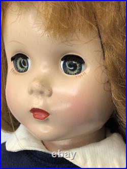 14.5 Vintage Madame Alexander Annabelle Doll HP Original Outfit, Redhead #ME