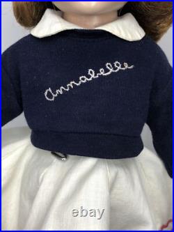 14.5 Vintage Madame Alexander Annabelle Doll HP Original Outfit, Redhead #ME