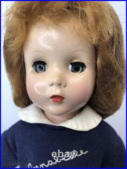 14.5 Vintage Madame Alexander Annabelle Doll HP Original Outfit, Redhead #ME