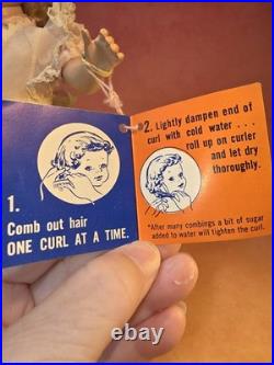 14 Madame Alexander Alice In Wonderland Doll 1950s With Curler Set. Maggie Face