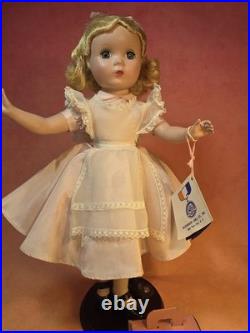 14 Madame Alexander Alice In Wonderland Doll 1950s With Curler Set. Maggie Face