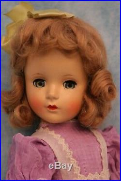 14 Madame Alexander Wendy Ann Margaret face HP doll Tagged Party dress 1948