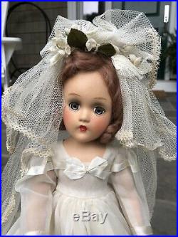 14 Wendy Ann Composition Bride Doll Tagged Madame Alexander Vintage