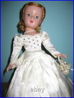 14 inch Madame Alexander Bride doll with the Margaret face 1950s