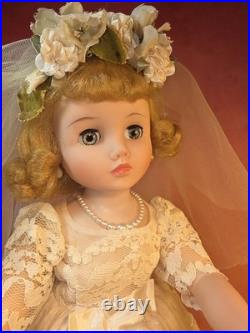 15 Vintage 1960s Rare Madame Alexander Original Elise Jointed Bride