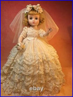 15 Vintage 1960s Rare Madame Alexander Original Elise Jointed Bride