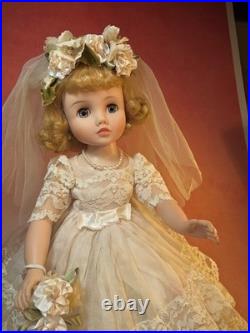 15 Vintage 1960s Rare Madame Alexander Original Elise Jointed Bride