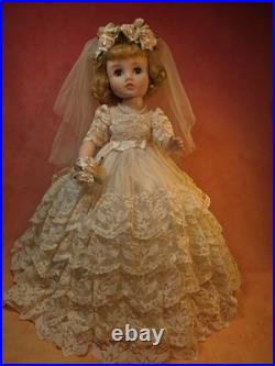 15 Vintage 1960s Rare Madame Alexander Original Elise Jointed Bride