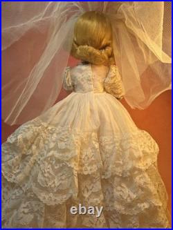15 Vintage 1960s Rare Madame Alexander Original Elise Jointed Bride
