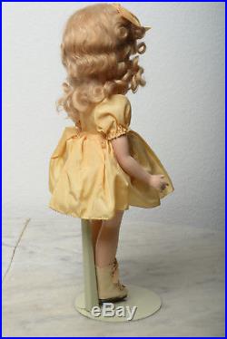 15 in Madame Alexander Sonja Henie Composition Doll. Original. 1939-1943
