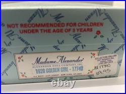 17740 Doll Golden Girl 1920 Madame Alexander Ltd 10'' Ed NIB Limited Edition Box