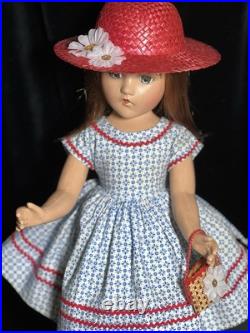 17 Madame Alexander 1938-44 Composition Wendy Ann Doll withTagged Outfit