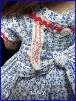 17 Madame Alexander 1938-44 Composition Wendy Ann Doll withTagged Outfit