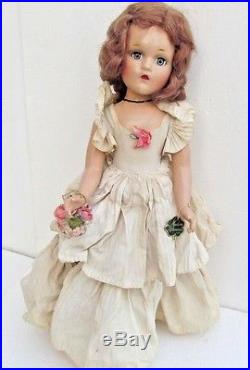 18 Madame Alexander Vintage Composition Wendy doll-with original clover wrist tag