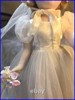 18 Vintage Madame Alexander Wendy Bride Walker Doll All Original