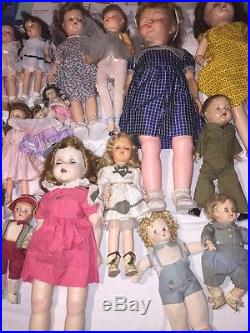 1900s-60s Antique Madame Alexander Ideal Horseman Bisque Composition Doll Lot
