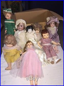 1900s-60s Antique Madame Alexander Ideal Horseman German Composition Doll Lot