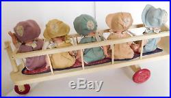 1930's Alexander Set 5 Composition Dionne Quintuplets withRare Scooter All Orig