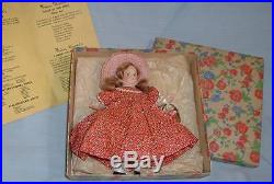 1930's MADAME ALEXANDER 7 COMPOSITION DOLLLITTLE NELLMINT N BOX WITH BROCHURE