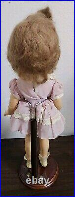 1930's Madame Alexander Wendy Composition Doll 15 Lt Brown Hair Blue Sleep Eyes