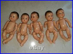 1934 Madame Alexander Dionne Quintuplet Babies Excellent Condition