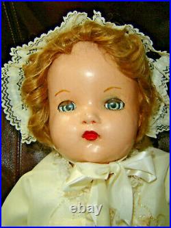 1936 Composition Madame Alexander Doll Marked on neck 23 BABY GENIUS