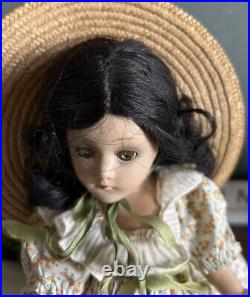 1937 1939 Madame Alexander Scarlett O'Hara Composition Doll 11 1/2 Amazing