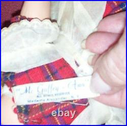 1937 MADAME ALEXANDER 13 McGUFFEY ANA DOLL ALL ORIGINAL XLNT COND FREE SHIPPING