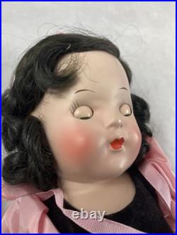 1938 Madame Alexander Snow White Doll 16 Composition Original Clothes Shoes