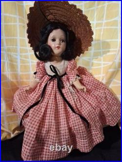 1939 MADAME ALEXANDER SCARLET OHARA COMPOSITION DOLL 11 Tall RARE