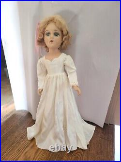 1940's Madame Alexander 21 Composition Portrait Doll with Heavy eye Makeup