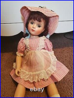 1940's Vintage Madame Alexander 21 Margaret O'brien Doll All Original With Tag