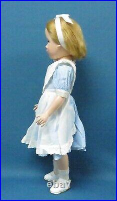 1950's Hard Plastic 17 Alice in Wonderland Doll Madame Alexander Margarete Face