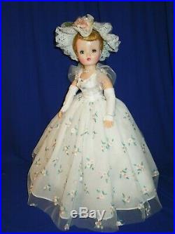 1950's Madame Alexander 20 blonde Cissy doll + new garden party ensemble