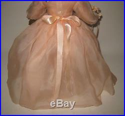 1950's Madame Alexander Bride in Pink Wedding Dress 21 Doll Museum Quality RARE