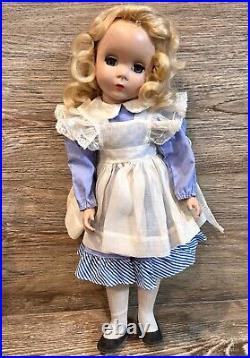 1950's Madame Alexander Doll Alice In Wonderland Maggie Face Herculean Steamer