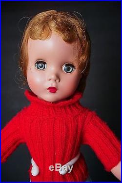 1950's Madame Alexander Kathy Skater Doll 15 Factory Clothes