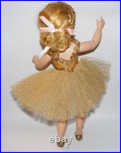 1950's Vintage Madame Alexander Elise GOLD Ballerina 16 Jointed Doll