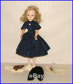 1950s MADAME ALEXANDER CISSY DOLL 20 INCHES TALL WITH TAGGED DRESS
