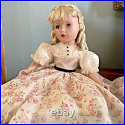 1950s MADAME ALEXANDER LITTLE WOMEN'AMY' 14DOLL with MOHAIR withOriginal Hairdo