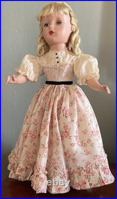 1950s MADAME ALEXANDER LITTLE WOMEN'AMY' 14DOLL with MOHAIR withOriginal Hairdo