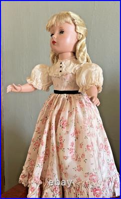 1950s MADAME ALEXANDER LITTLE WOMEN'AMY' 14DOLL with MOHAIR withOriginal Hairdo