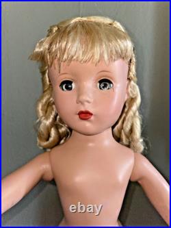 1950s MADAME ALEXANDER LITTLE WOMEN'AMY' 14DOLL with MOHAIR withOriginal Hairdo