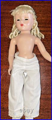 1950s MADAME ALEXANDER LITTLE WOMEN'AMY' 14DOLL with MOHAIR withOriginal Hairdo